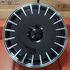 20" (BRABUS) ZM STYLE ALLOYS TO FIT MERC E CLASS S CLASS BLACK 8.5/10 BLACKPOL