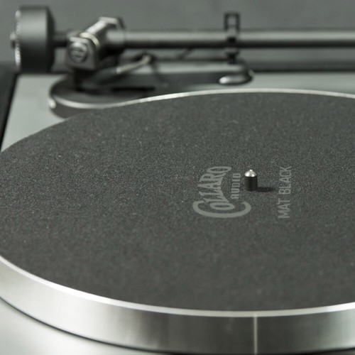 Collaro audio black record mat - collaro,