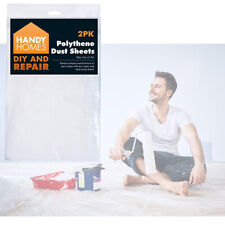 Dust Sheets 2pk | 3.6m x 2.7m | For Decorating & DIY to Protect Furniture UK