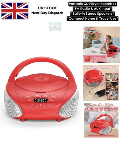 Portable player boombox fm - portable,