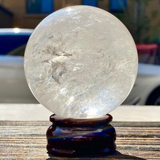 493G  Natural spherical healing crystal ball gemstone quartz stone