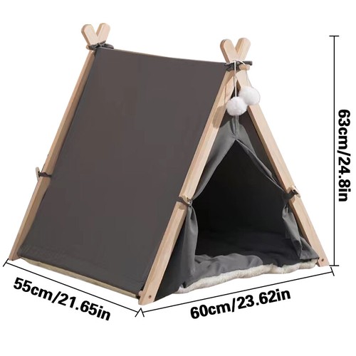 Large pet teepee bed - large,