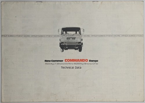 Original commer technical data - original,