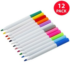 12 Colour Liquid Chalk Pens Marker Glass Windows Board Plastic Pen Pencil