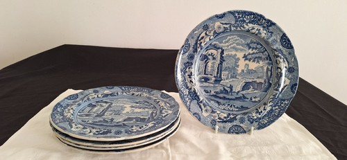 Vintage spode blue italian - 5,