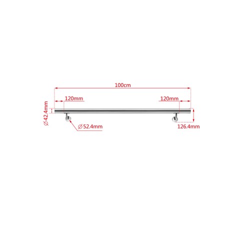 304 stainless steel handrail - stainless,