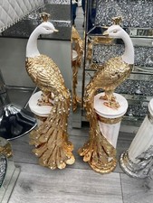 Italian Gold White Two Peacock