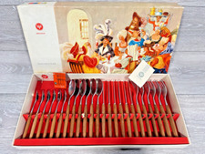 NEW NOS Wüsthof Cutlery Set Solingen Germany Trident/Dreizack 1950’s/1960’s MCM