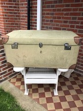 EXTREMELY RARE Canvas Steamer Trunk Case  Vintage Travel By S REID FLEET STREET