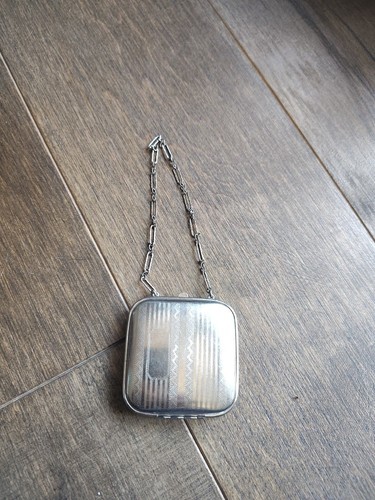 Ladies powder compact - ladies, chain