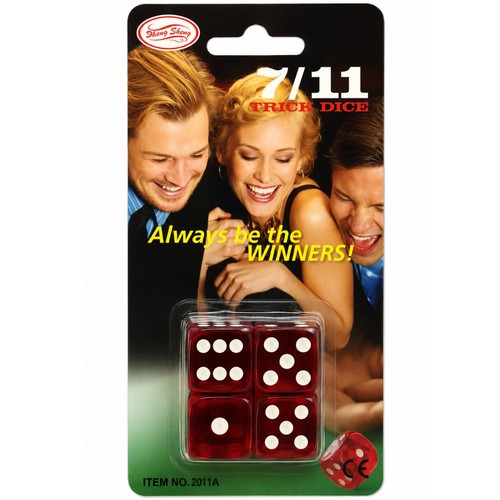 Trick dice magic cheat - 7/11,