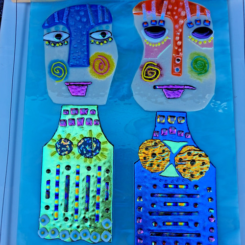 Abstract fused glass - abstract,