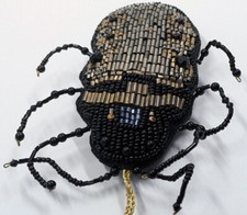 Beaded Scarab Bug Ornament
