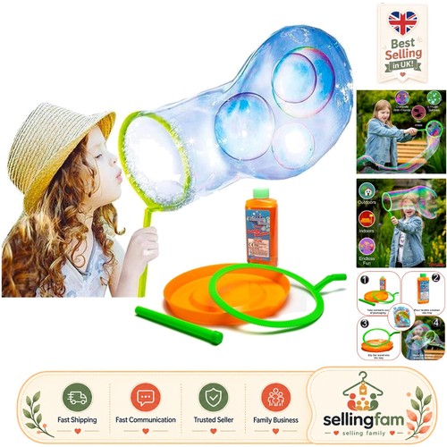 Giant bubble making - giant,