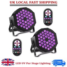 2PCS 36 LED UV Par Stage Lighting Black Spot Light DMX DJ Disco W/Remote