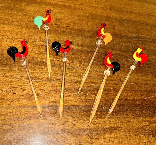 Vintage cocktail sticks set - sticks,