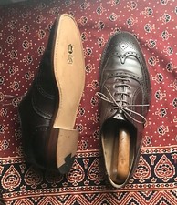SHELL CORDOVAN ALDEN / BROOKS BROTHERS UK 10 SHOES, BROWN, REFURBISHED