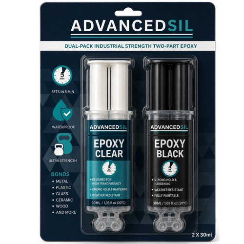 Epoxy glue two pack - pack, and