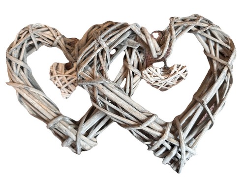 Willow wreath heart wicker - wreath,,