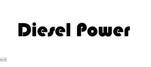 Diesel power sticker - power, sticker/decal