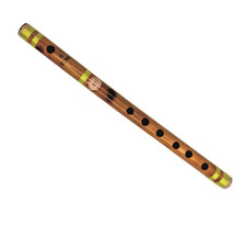 Handmade Natural Bamboo Flute Woodwind Musical Instrument Bansuri 14” B Scale