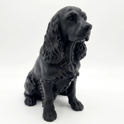 Cocker spaniel dog - spaniel, sculpture