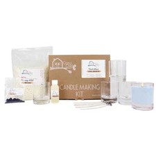 Beginner's Candle Making Kit Soy Wax Fresh Linen Scent DIY Make Your Own Candles