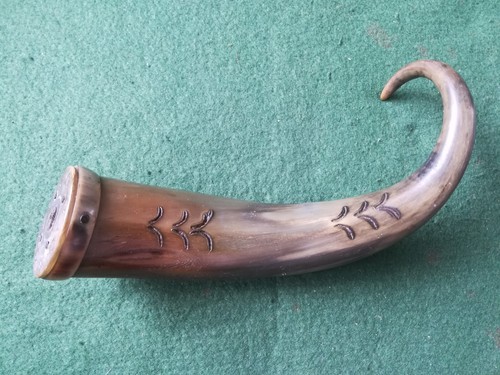 Antique powder horn for - horn,