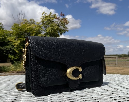 Coach tabby chain clutch black - chain,