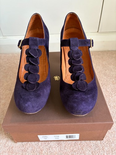 Chie mihara purple suede shoes - mihara,