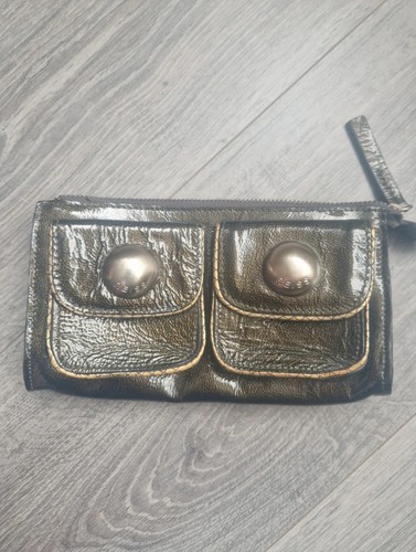 Reiss olive gold clutch - clutch, purse