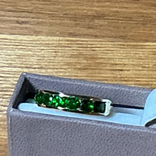 Russian diopside half eternity - half,