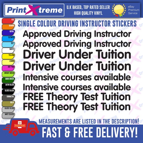 Learner car stickers - car, adi
