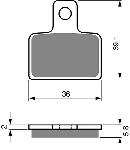 Brake disc pads rear goldfren - brake,