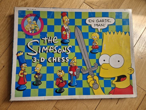 The simpsons chess set - 3d,