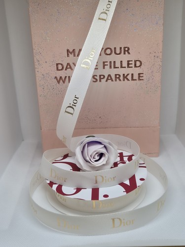 White gold ribbon dior - gold,