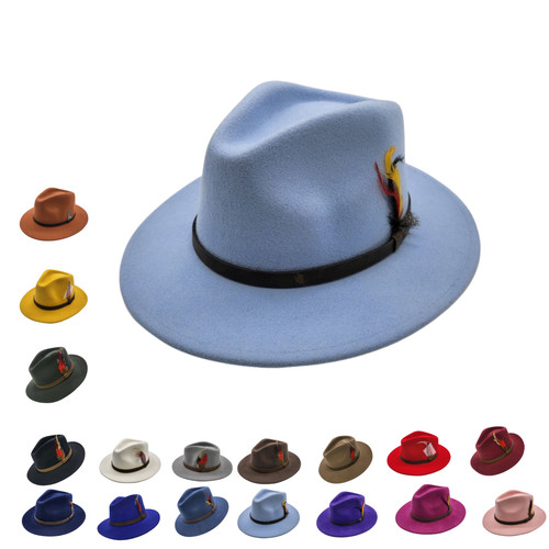 Men 100 wool felt fedora - men’s,