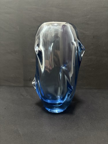Blue uranium glass abstract - glass,
