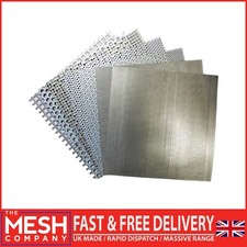 The Mesh Company 304 Stainless Steel Perforated Sheet Metal Mesh Guillotine Cut