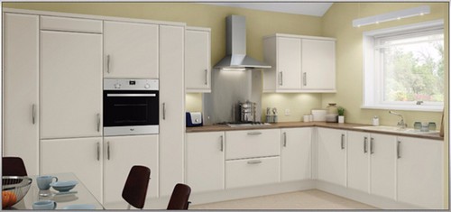 Matt cream kitchen - matt,