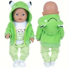 Reborn Baby Doll Clothes for 43cm 17" – Cute Animal & Simple Outfit Set