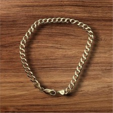 9ct gold curb bracelet 10.1g