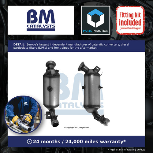 Catalytic converter with - converter, dpf
