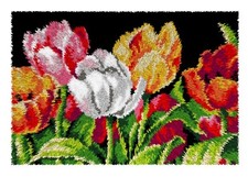 Tulips Latch Hook Kit, Rug