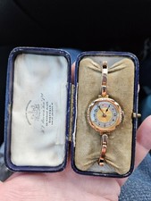 9ct Gold Ladies Watch H.L.BROWN LTD 9ct Gold Expanding Bracelet Hallmarked 18g