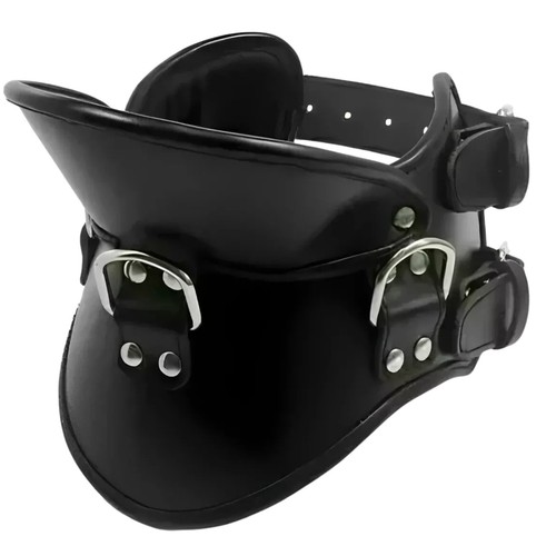 Leather padded bdsm neck - padded,