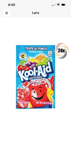 24x packets kool - kool-aid, tropical