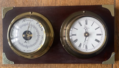 Widdop barometer and - w., clock