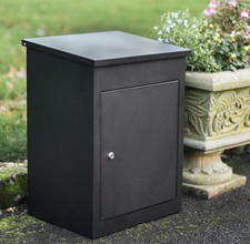 "Bexley" Black Free Standing Secure Lockable Parcel Drop Box