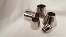 304 STAINLESS STEEL 3 " TO 1.5"  EXHAUST CONE REDUCER CONNECTOR JOINER POLISHED